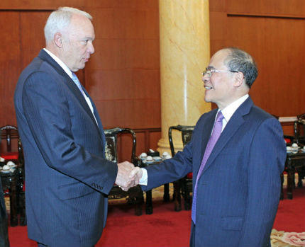 Chủ tịch Quốc hội Nguyễn Sinh Hùng tiếp Đoàn Hạ nghị sĩ Mỹ